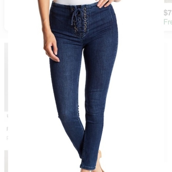 free people lace up jeans
